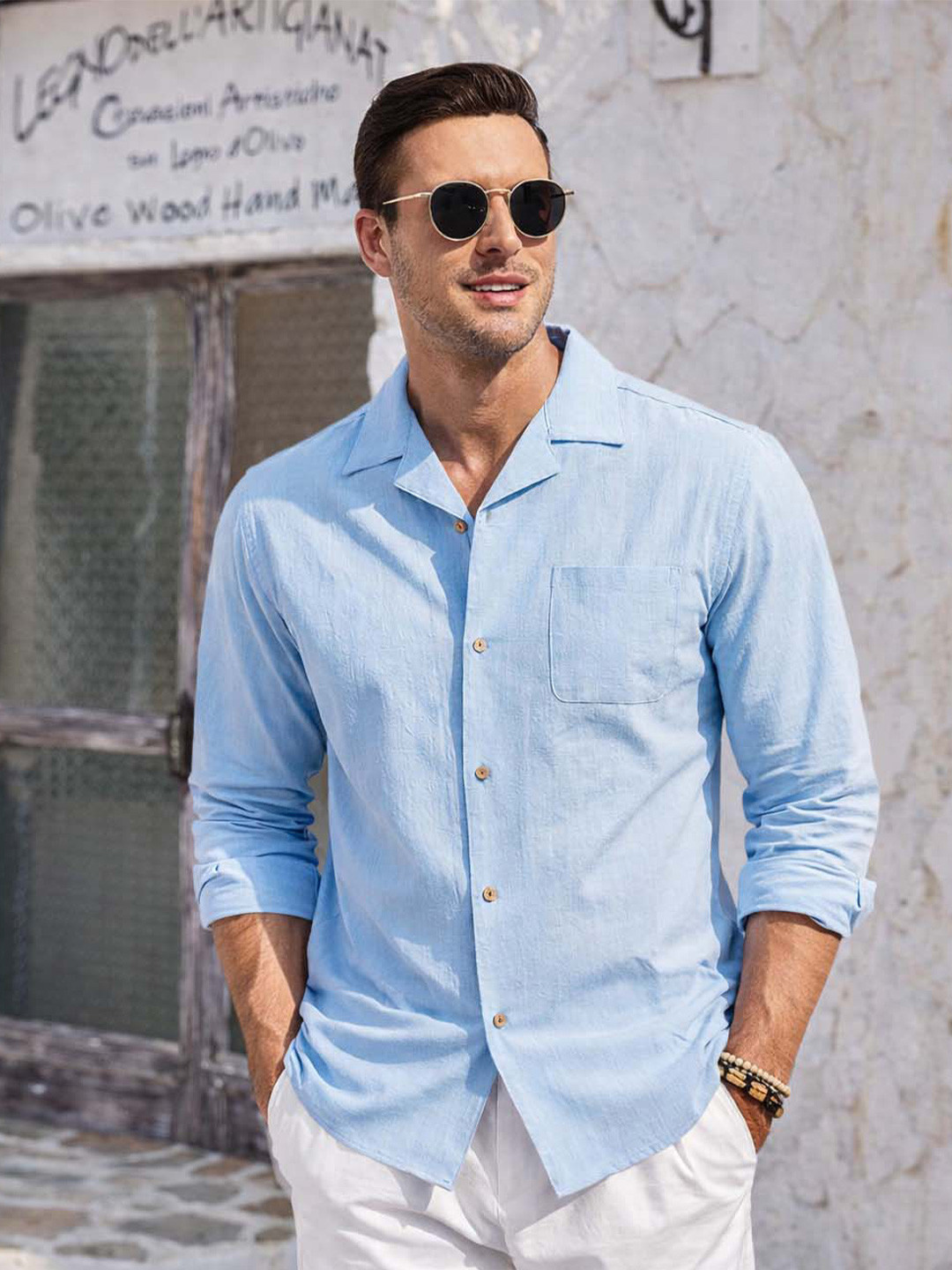 ZELINCO Men Standard Casual Shirt