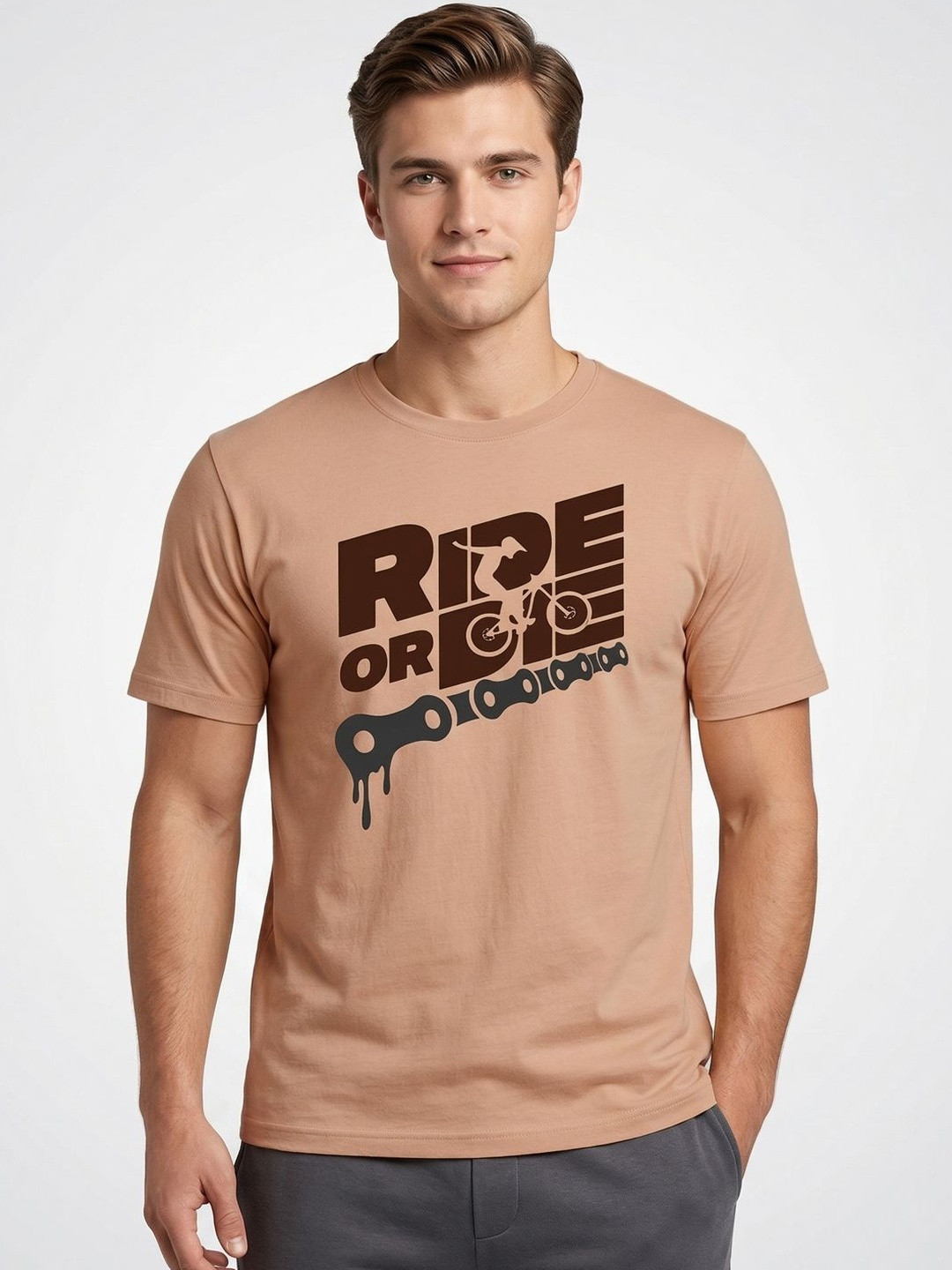 The Roadster Lifestyle Co Printed Cotton Round Neck Tshirts