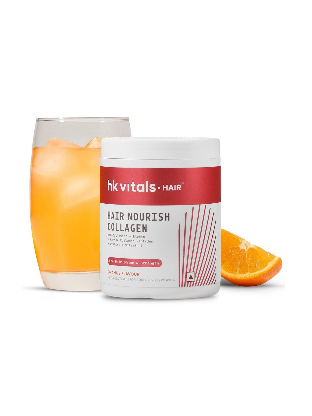HK VITALS Hair Nourish Collagen Supplement Powder - 250 g - Orange