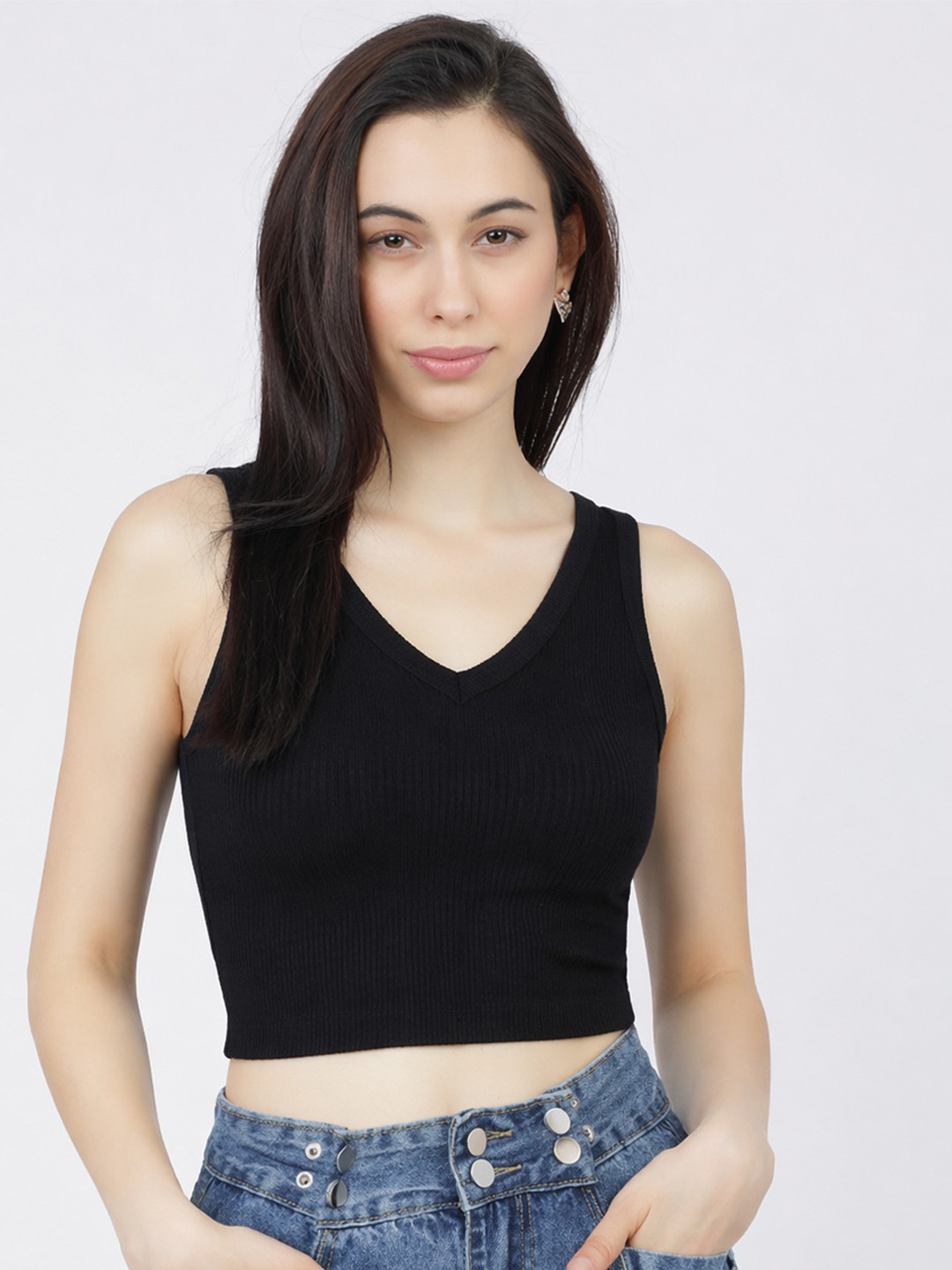 GLOWBERRY Cotton Crop Top