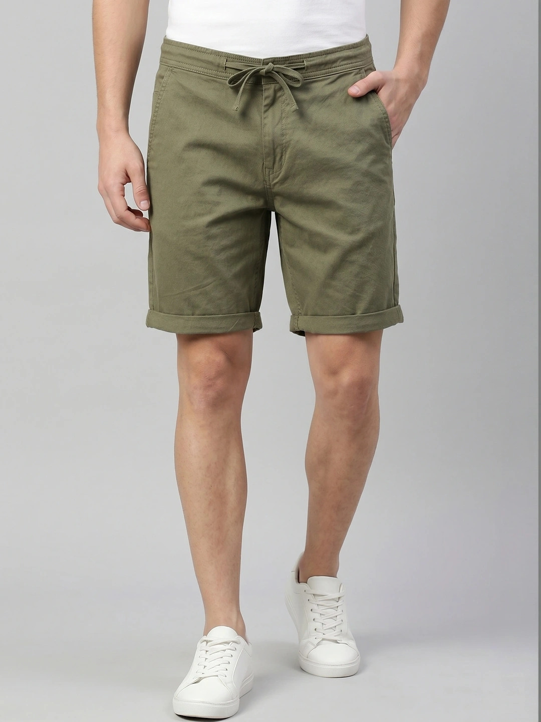 The Roadster Lifestyle Co. Men Solid Cotton Shorts