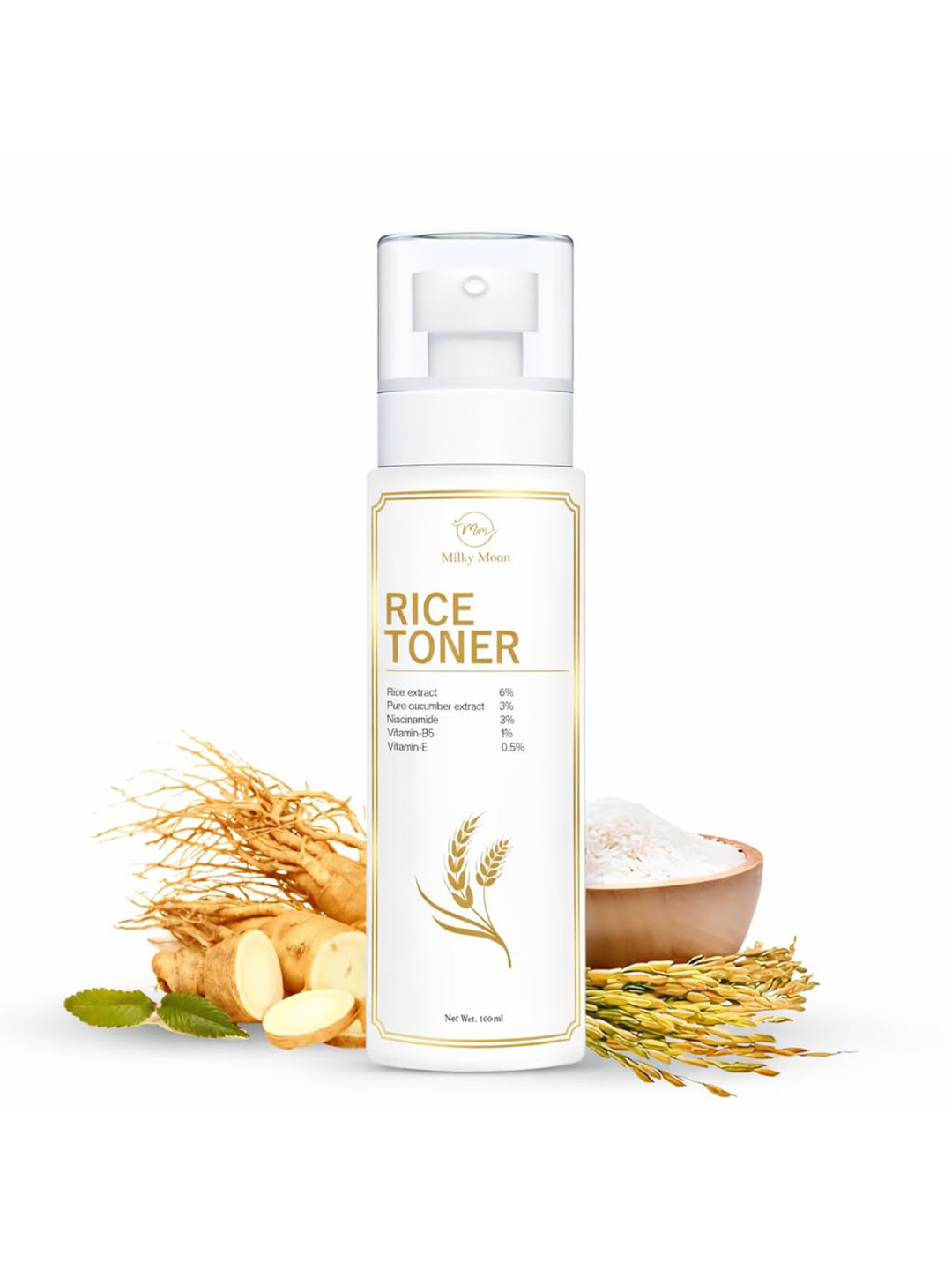Milky Moon Rice Water Toner With 3% Niacinamide - 100 ml