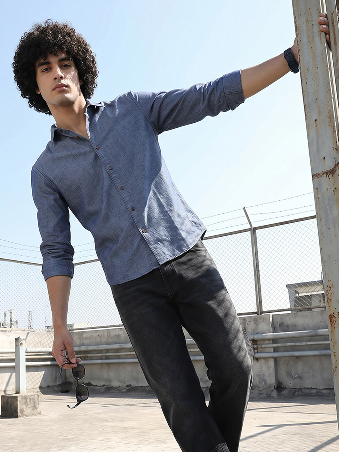 The Roadster Life Co. Slim Fit Pure Cotton Casual Shirt