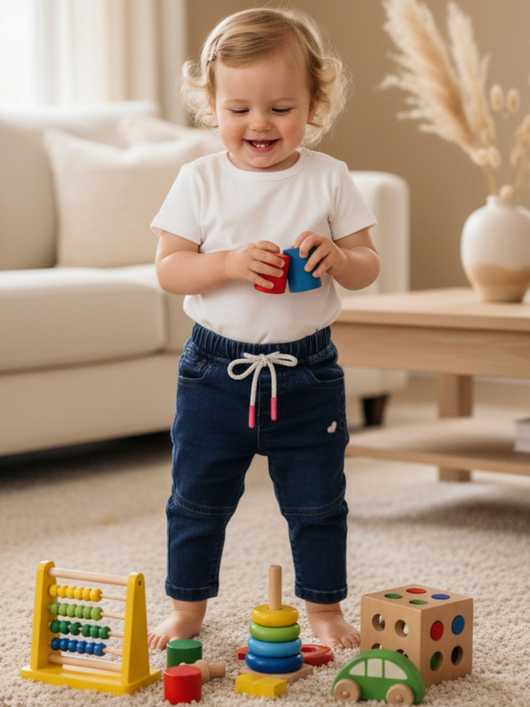 Gini And Jony Infants Girls Cotton Jeans
