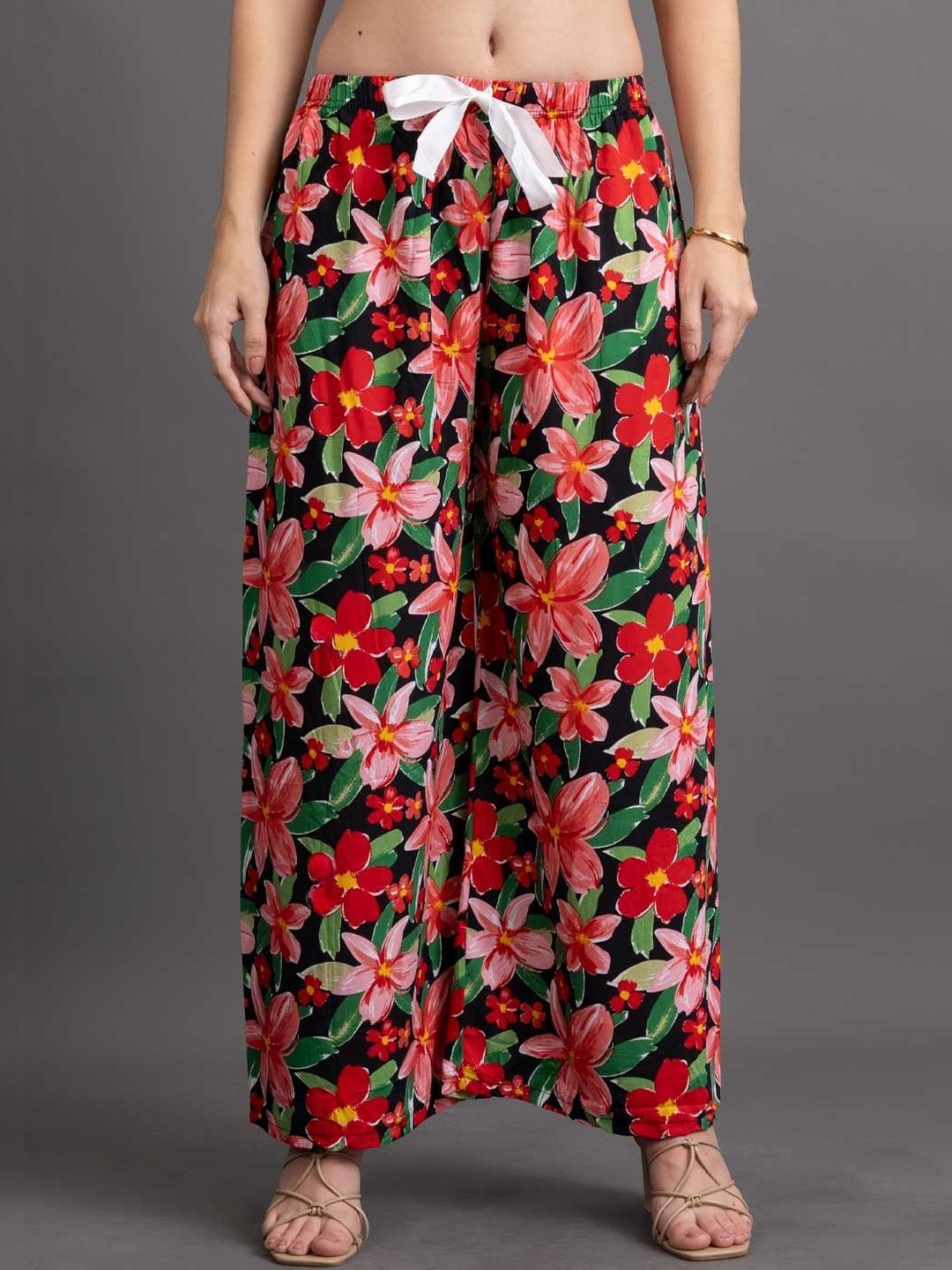 KALINI Women Floral Printed Palazzos