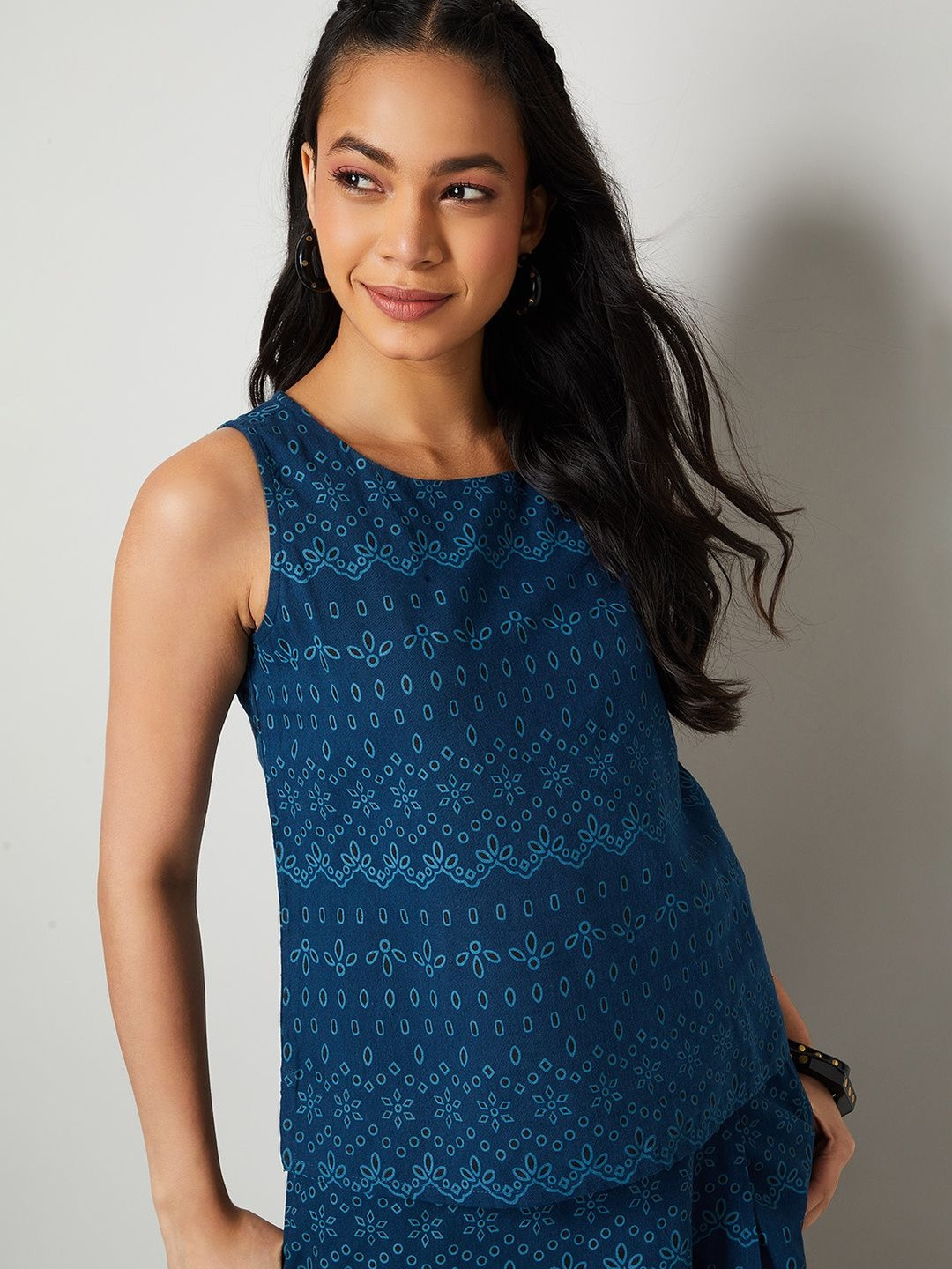 Colour Me by Melange Geometric Print Top