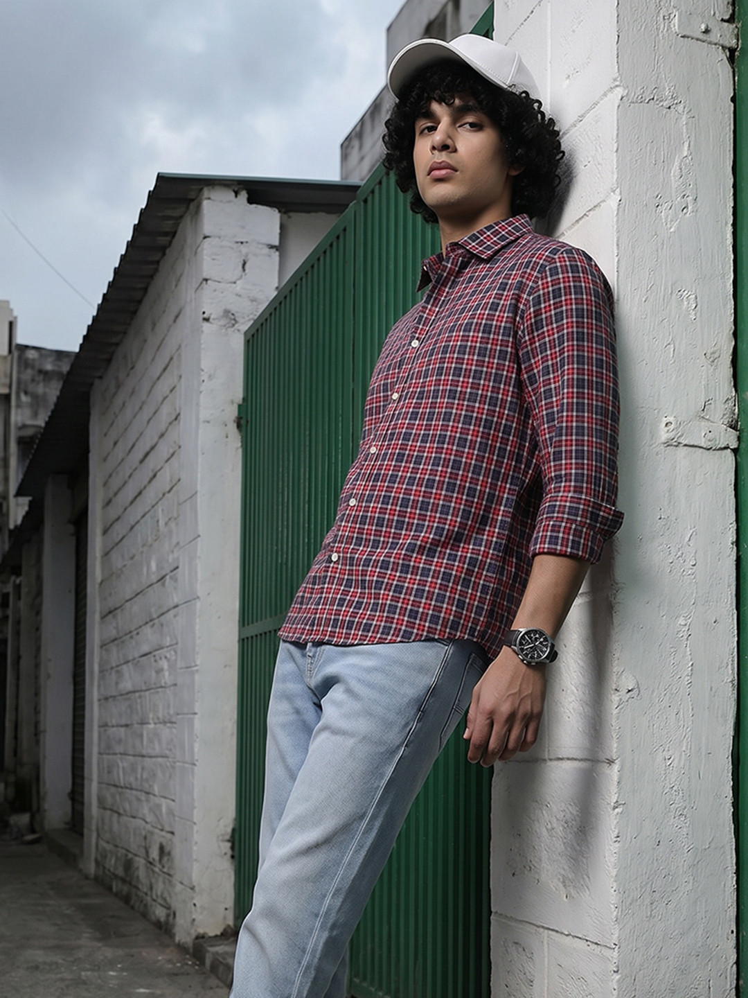 The Roadster Life Co. Checked Pure Cotton Casual Shirt