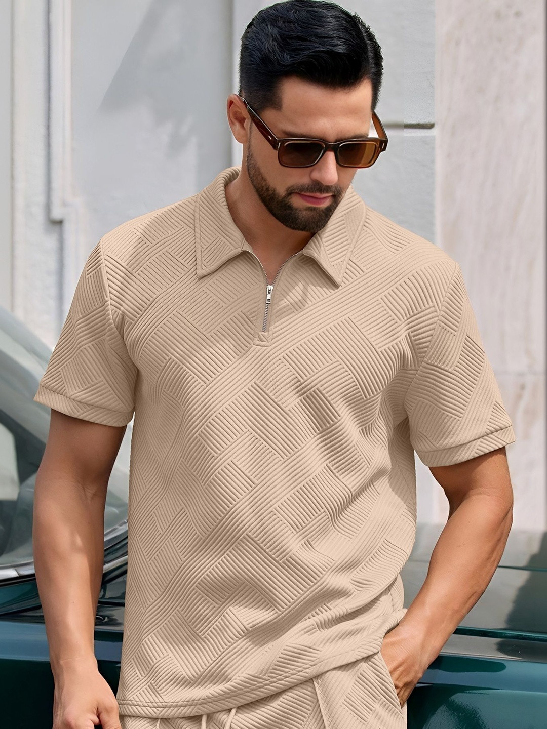 SZN Men Polo Collar T-shirt