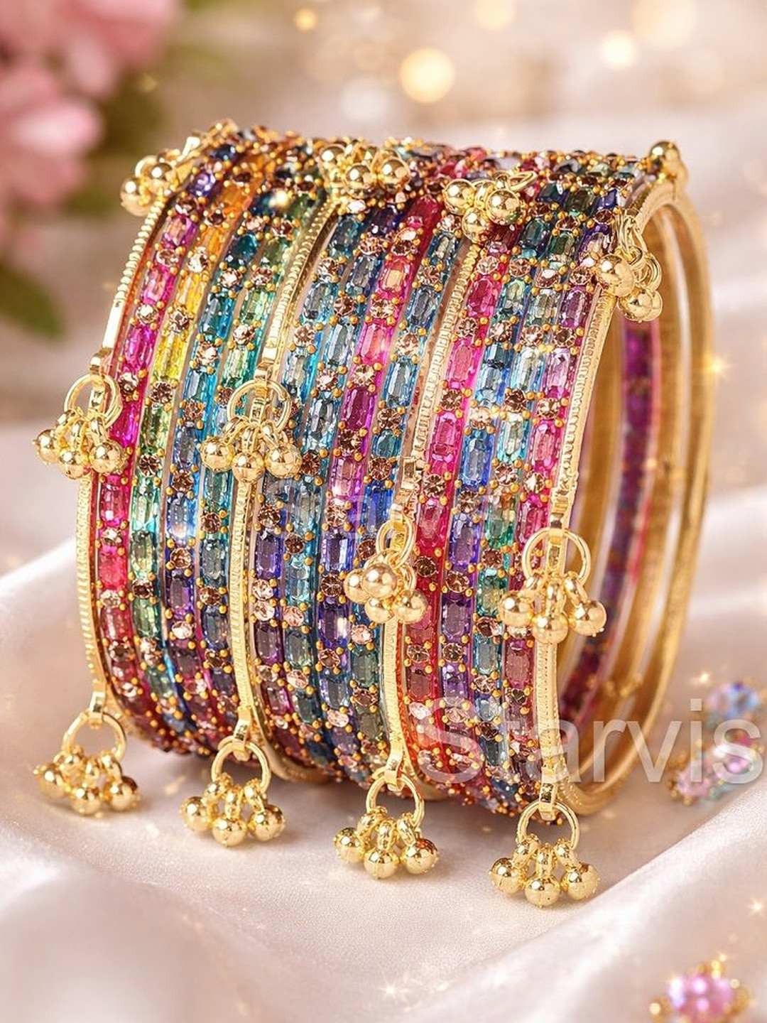 Starvis Set of 16 Beaded Bangles