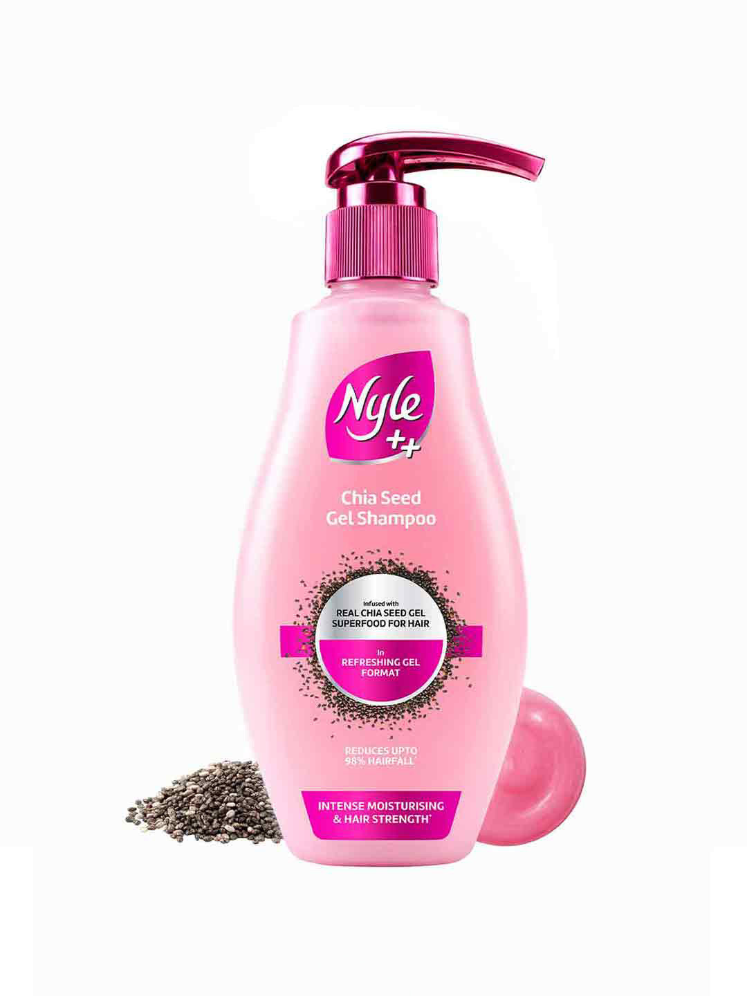 Nyle Chia Seed Gel Shampoo for Hair Fall Control - 340 ml