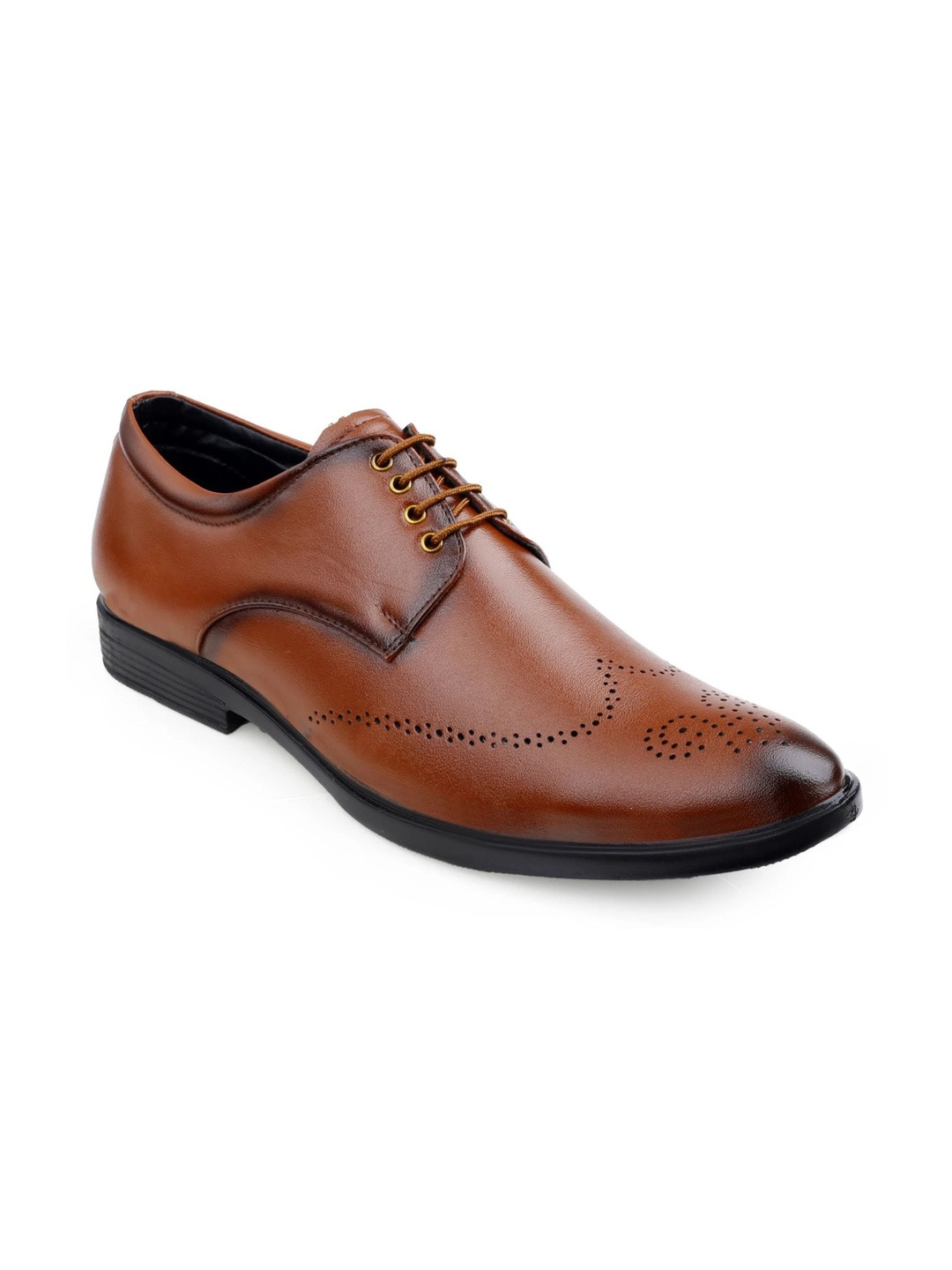 Robbie Jones Men Pointed Toe Slip-On Formal Brogue
