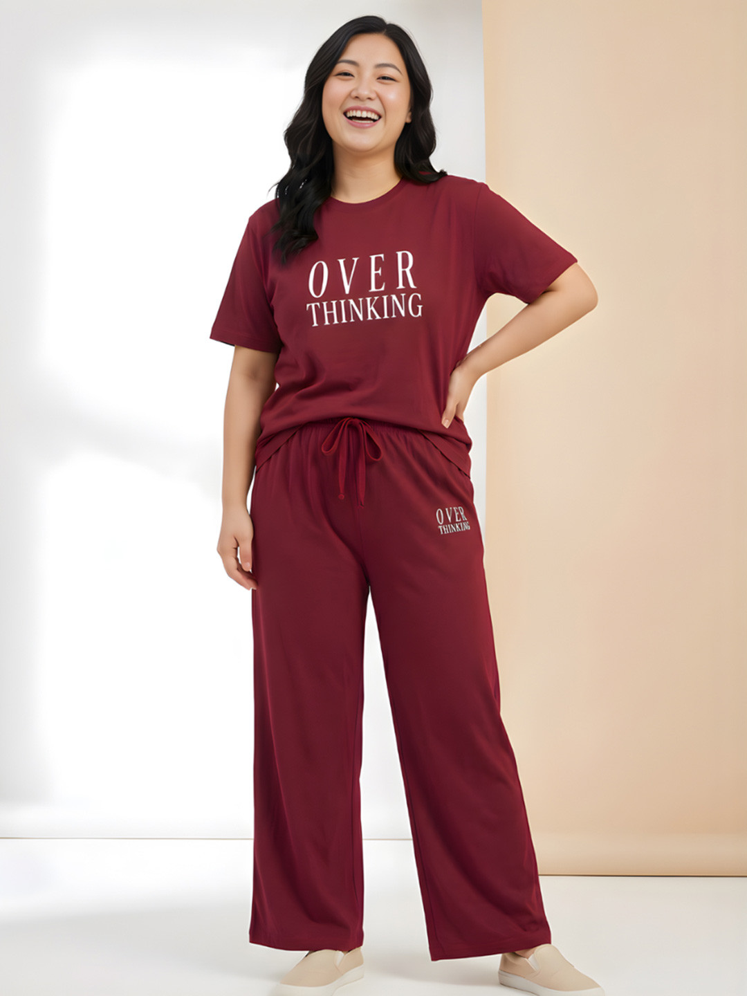 Stem Rope Printed T-shirt with Trousers