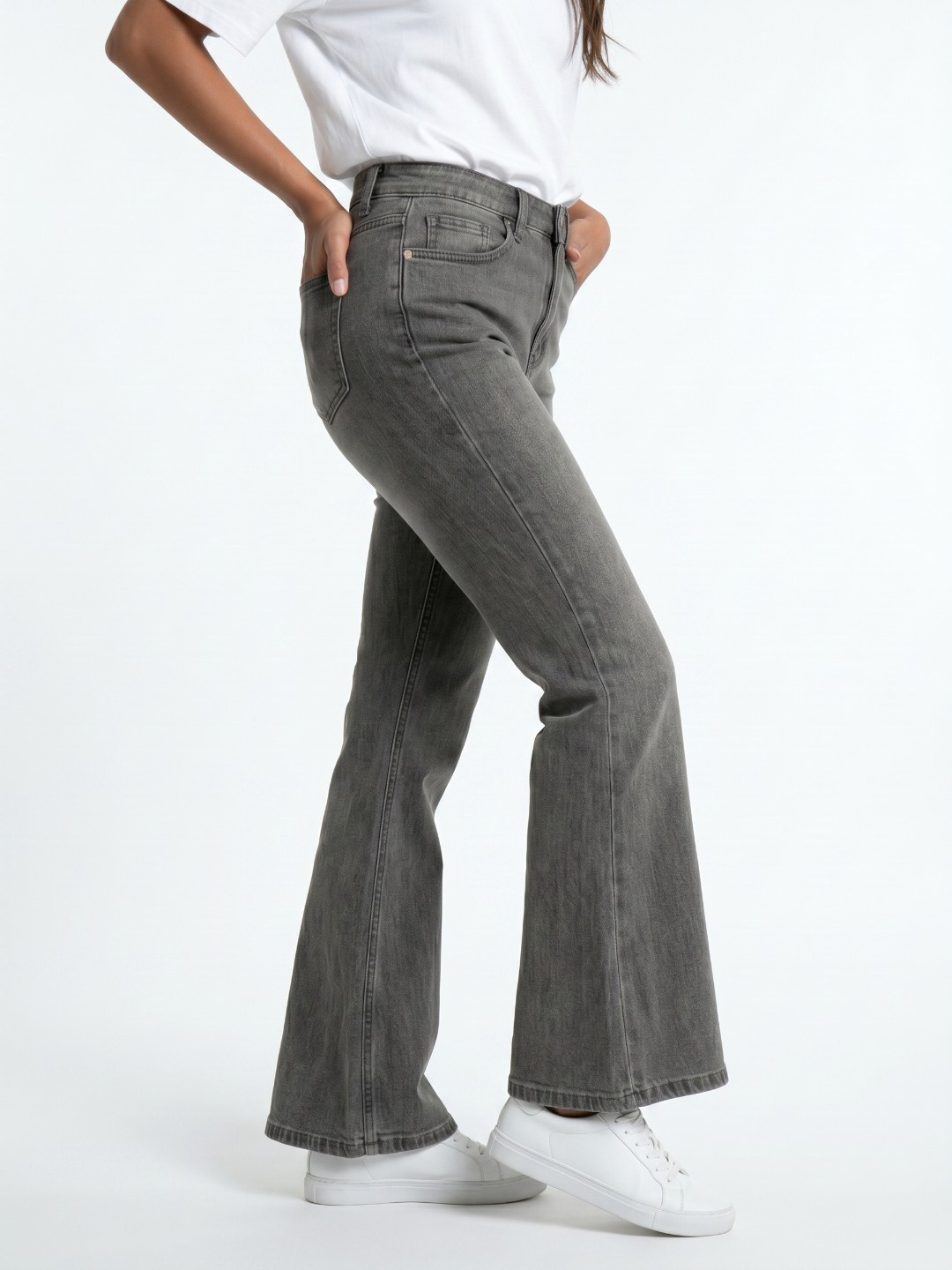 glitchez Women Pure Cotton Bootcut Fit Jeans