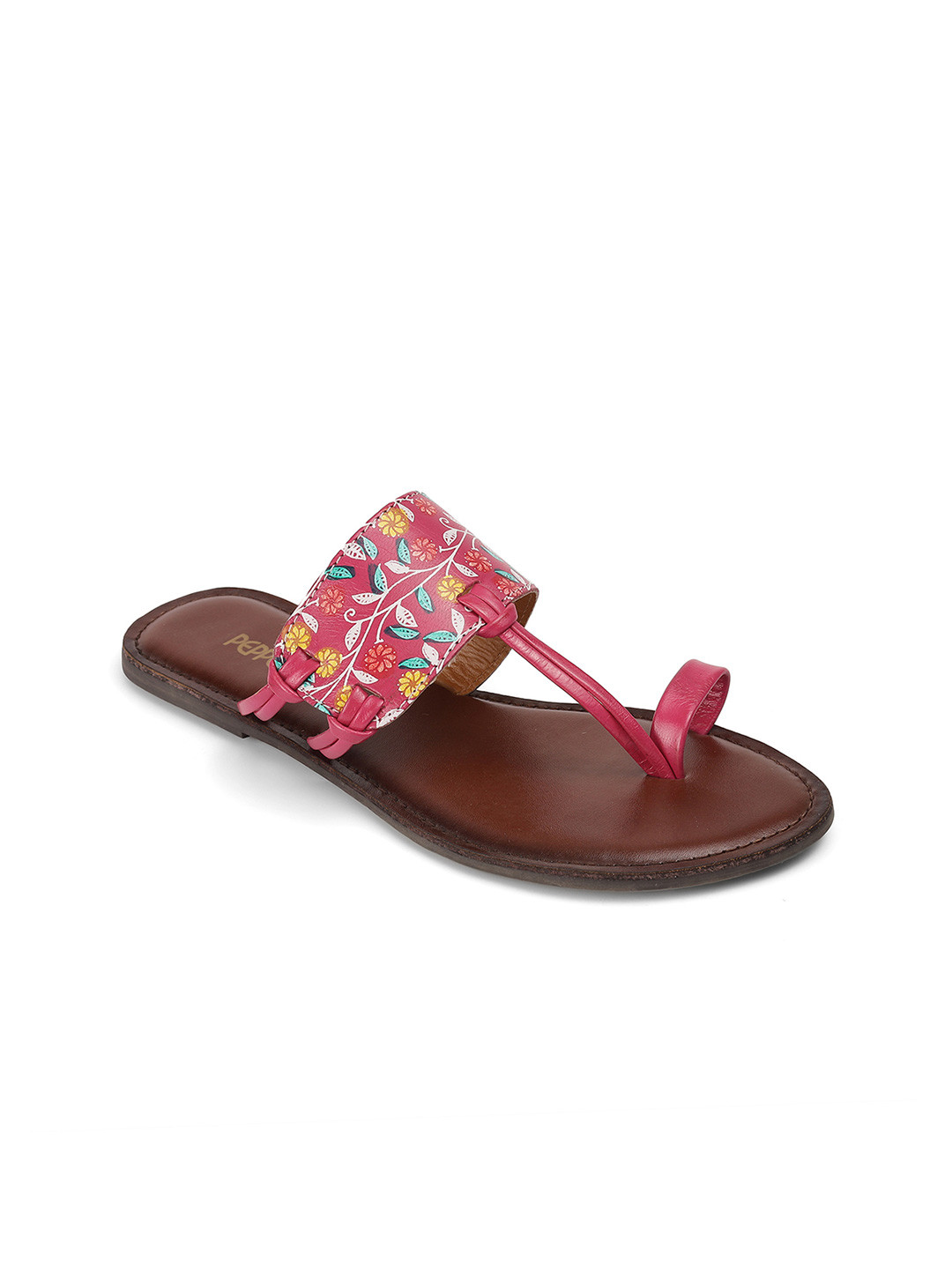 PEPPER Women Printed Ethnic One Toe Flats