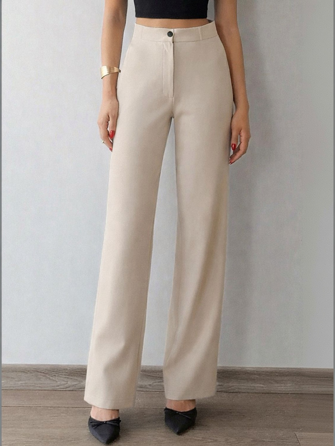 Mast & Harbour Women High-Rise Trousers