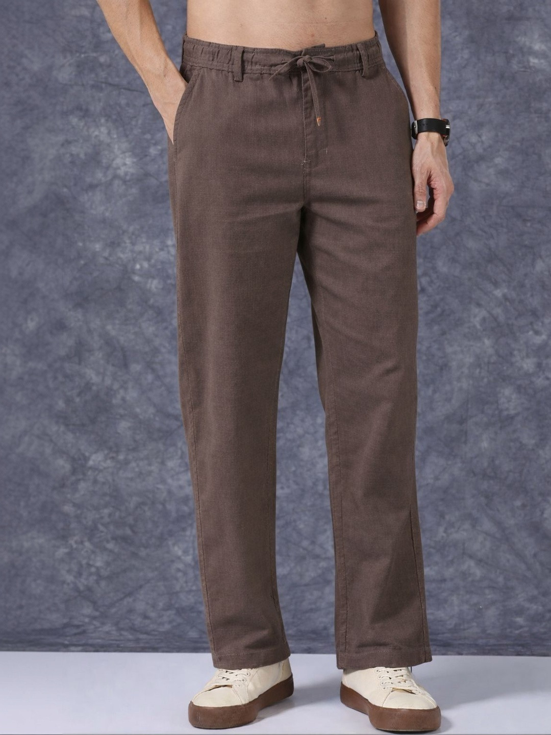 CHROVEL Men Smart Trousers