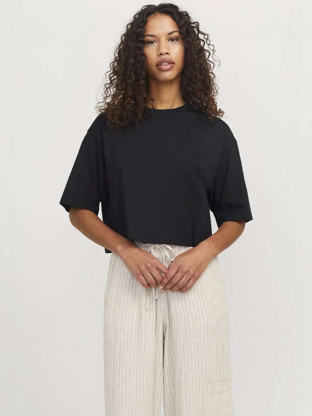 Besick Women Drop-Shoulder Sleeves T-shirt