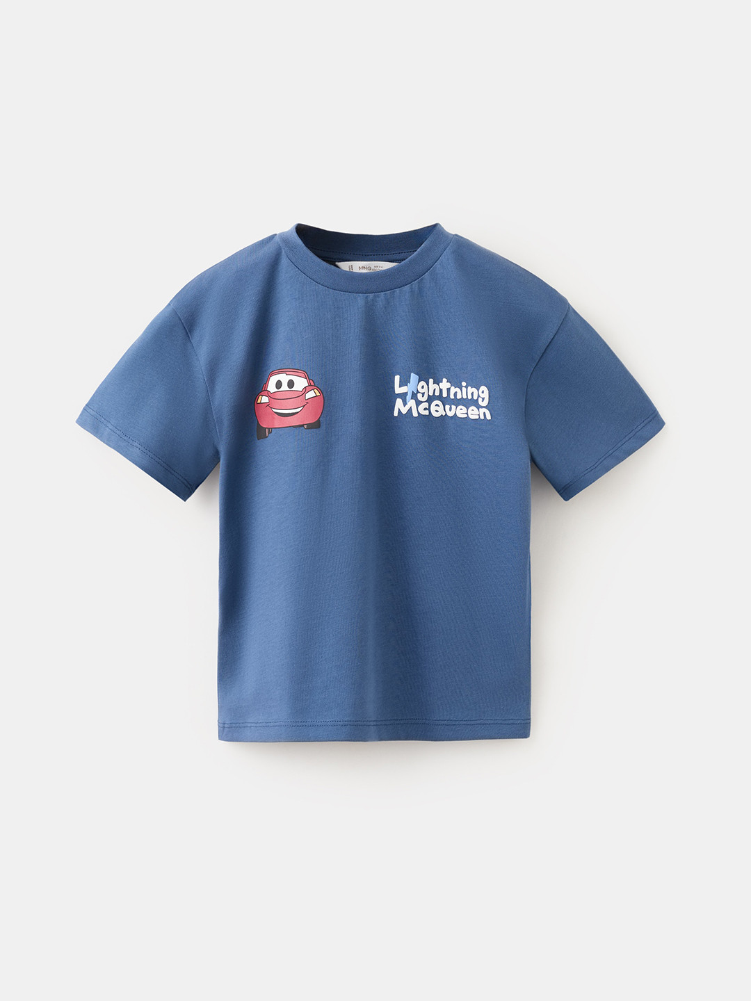 Mango Kids Boys Typography Printed Pure Cotton T-shirt