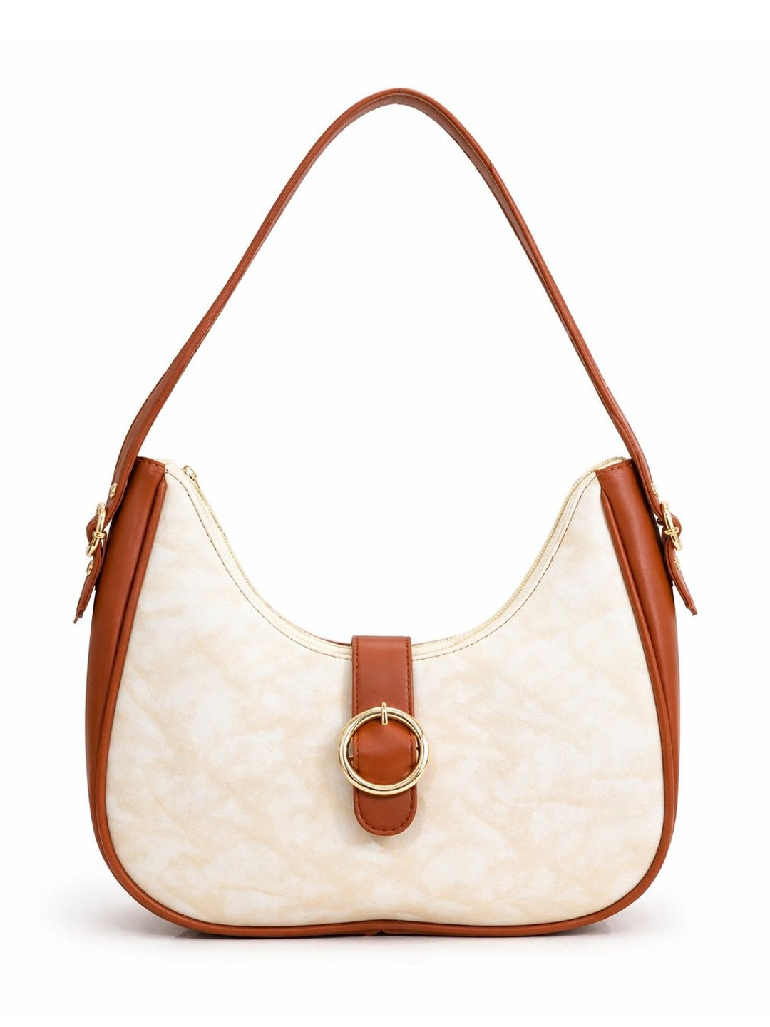 FABBHUE Textured Structured Shoulder Bag