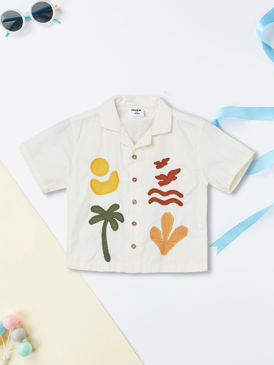 max Boys Printed Casual Shirt
