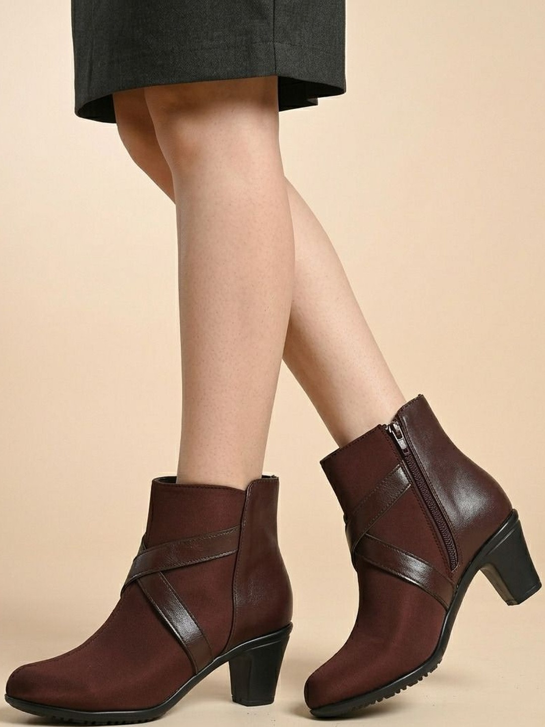 MISSAS GROUP Women Pointed Toe Zip Regular Boots