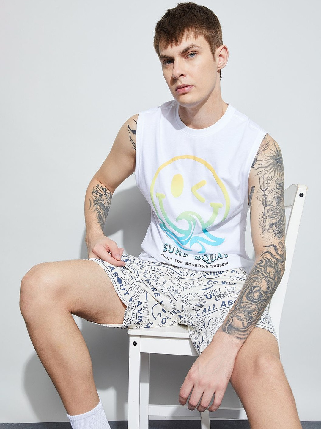 SmileyWorld Men Printed T-shirt