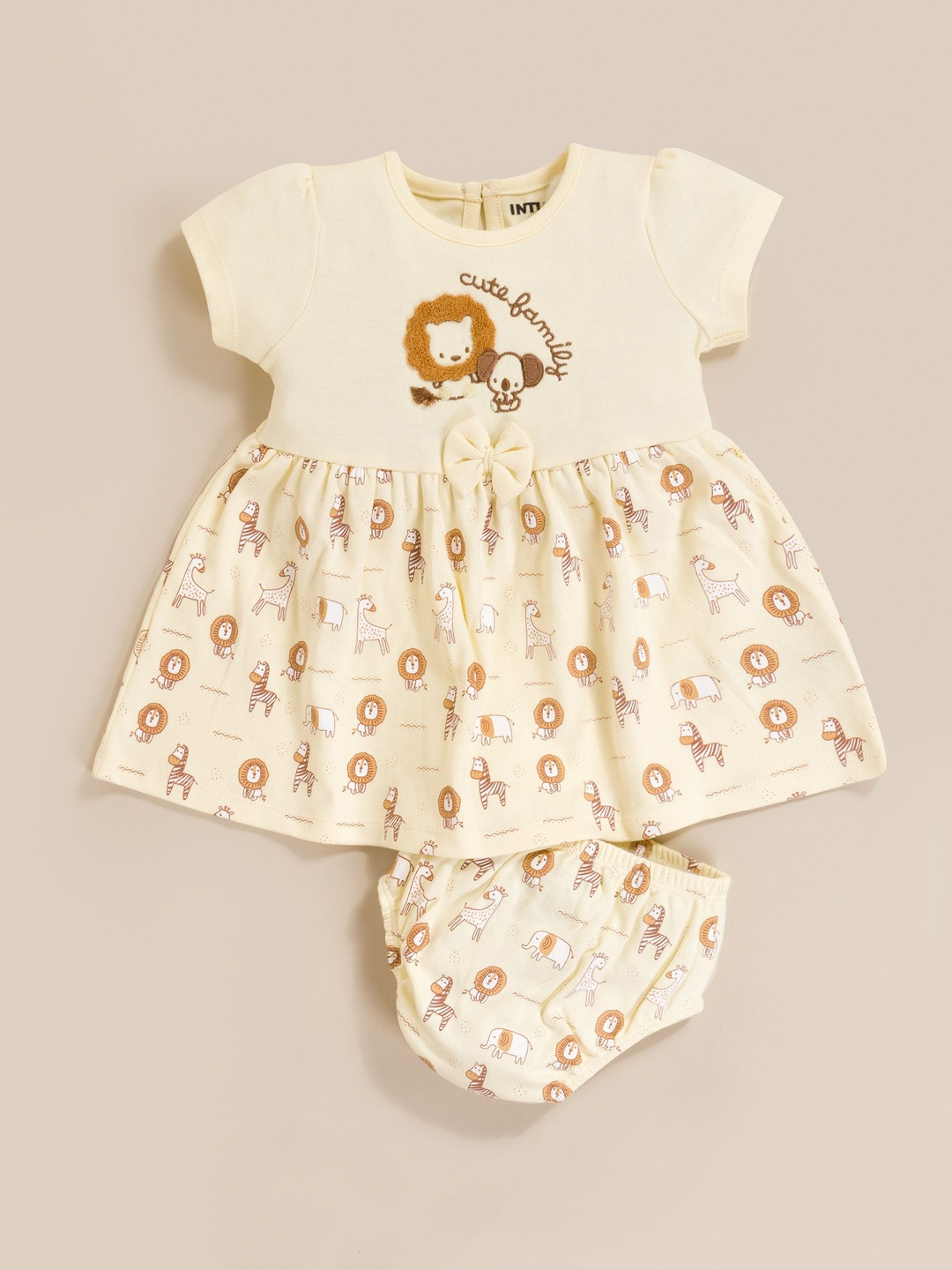 MooNKids Embroidered Fit & Flare Dress