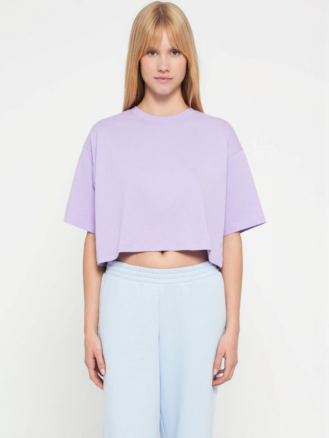 Besick Women Drop-Shoulder Sleeves T-shirt