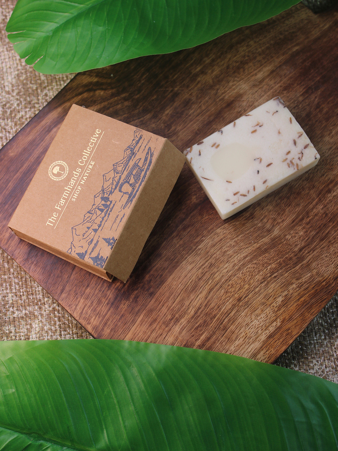 The Farmhands Collective Unisex Lavender Goat Milk Tan Removal Soap for Oily Skin-100g