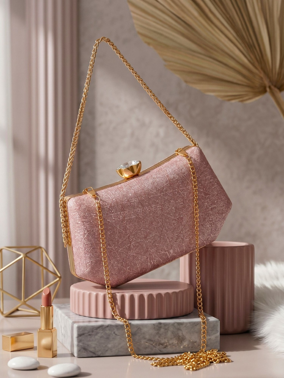 OSTY Textured Box Clutch