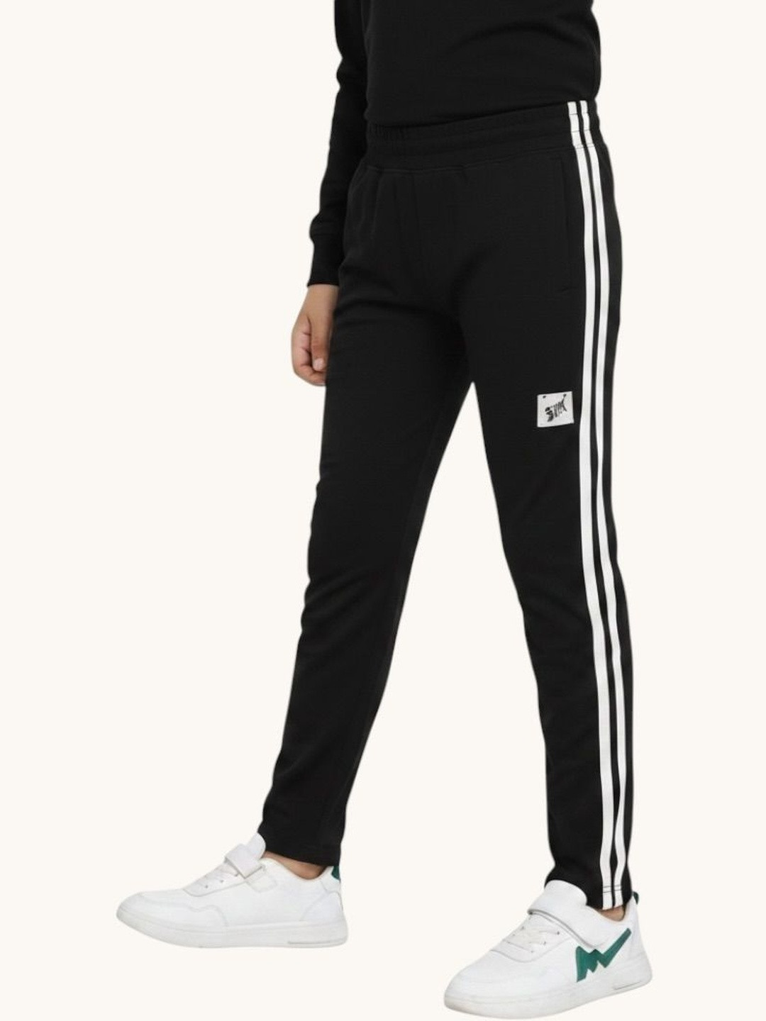 SMSHOPMORE Regular Fit Striped Training Track Pants
