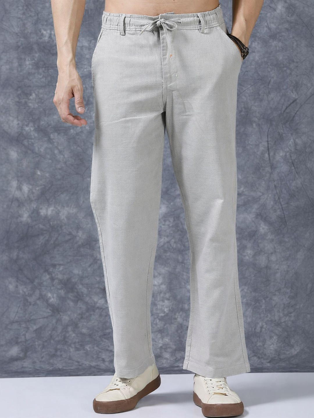CHROVEL Men Smart Trousers