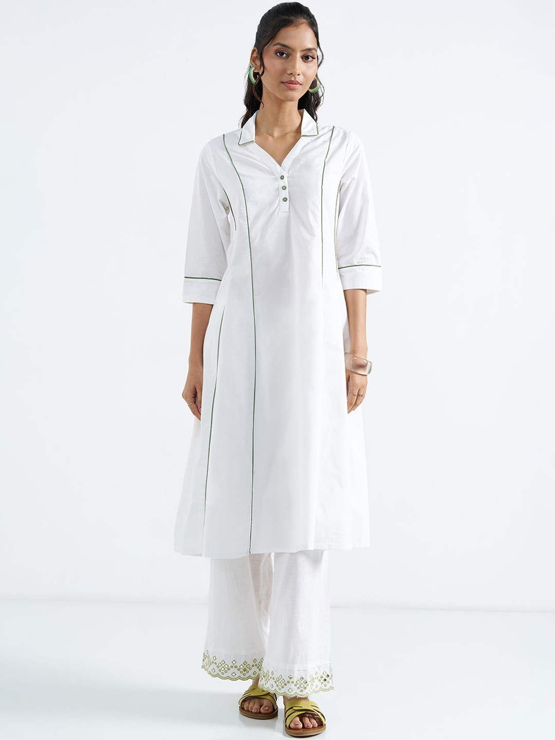 RANGMANCH BY PANTALOONS Women Jacquard Kurta