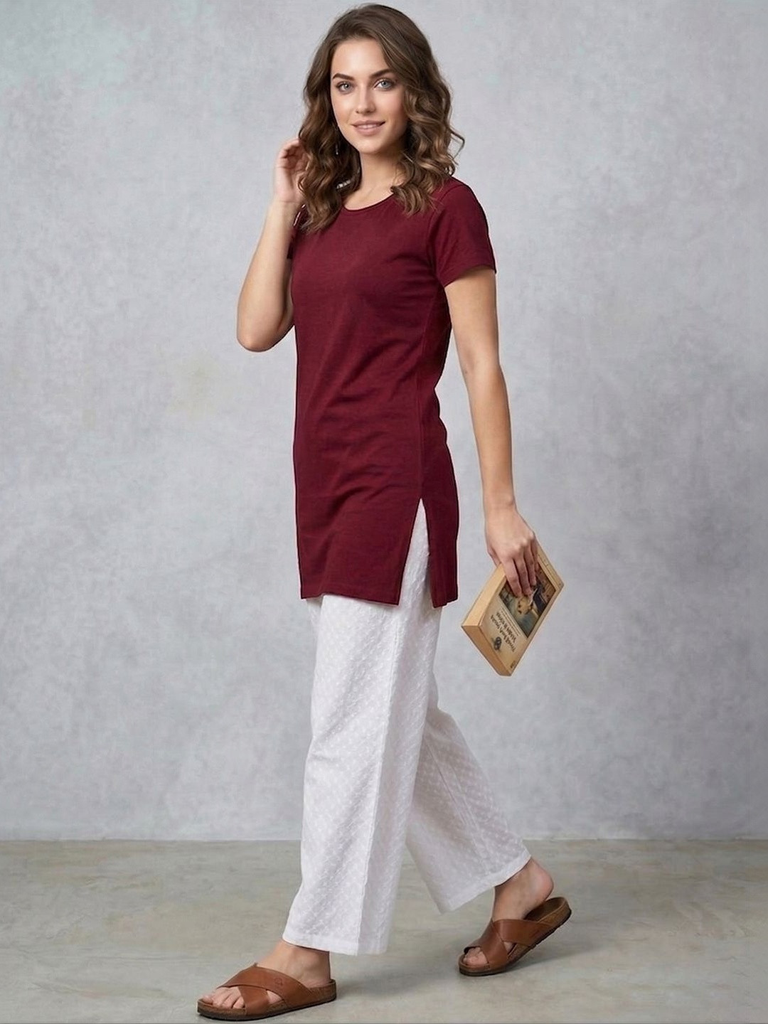 VERO MODERNO Round Neck Lounge Tshirts