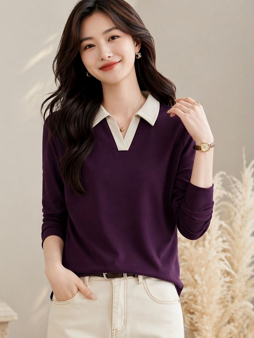 Mast & Harbour Polo Collar Regular Fit T-shirt