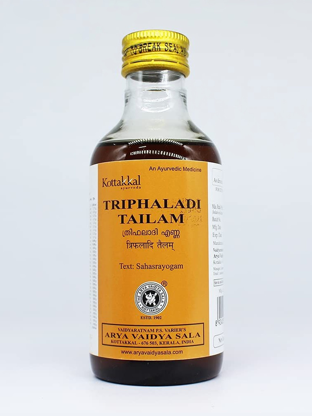 kottakkal Triphaladi Tailam - 200 ml