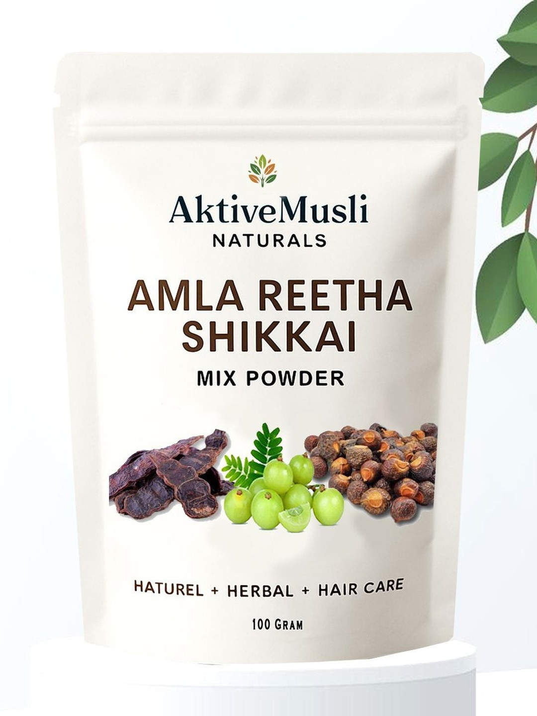 AKTIVEMUSLI Amla Reetha Shikakai Powder - 100 g