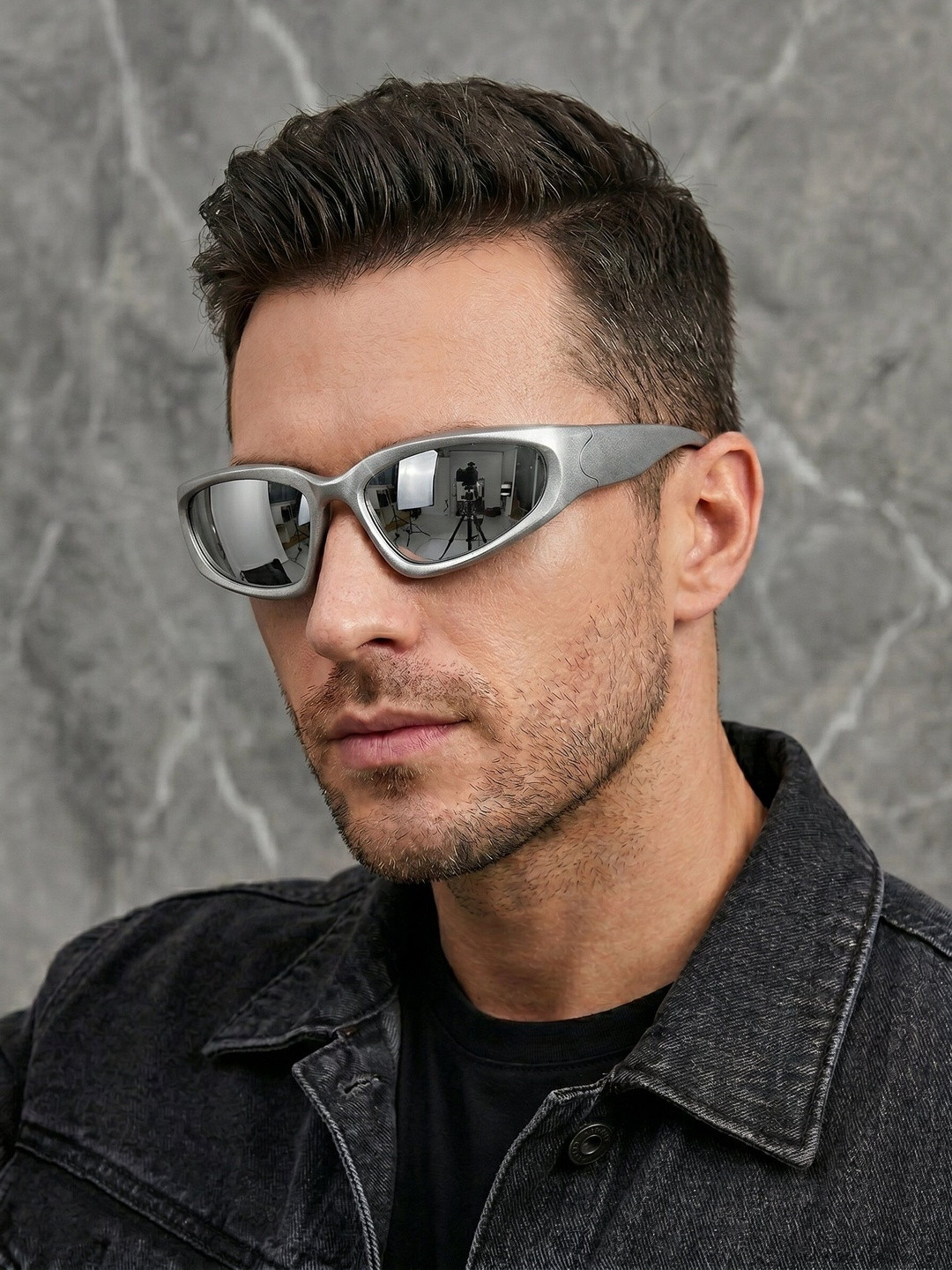 RORCE Unisex Rectangle Sunglasses with UV Protected Lens