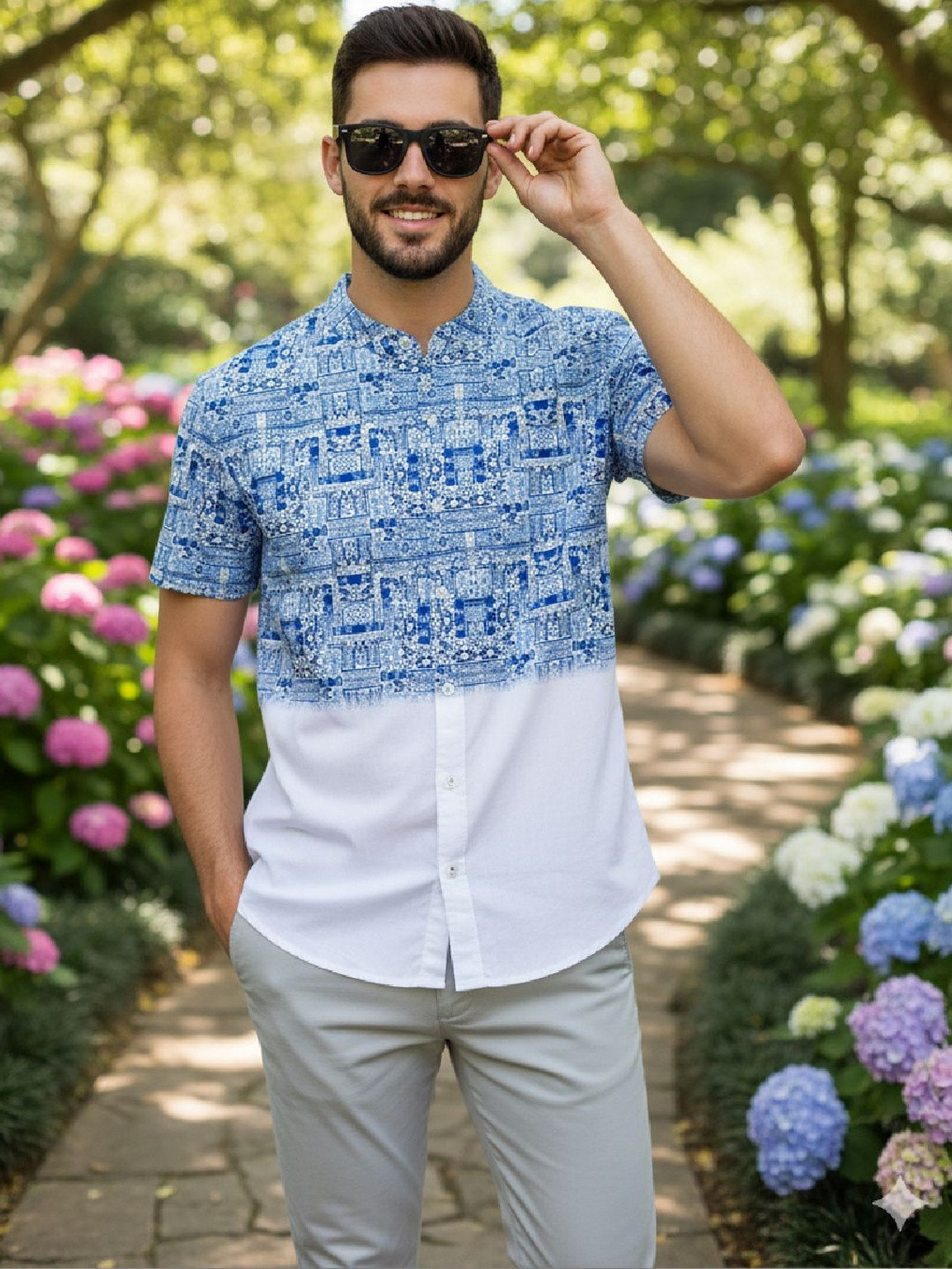 NNC-NEXT NOVA CLOTHES Men Classic Colourblocked Casual Shirt