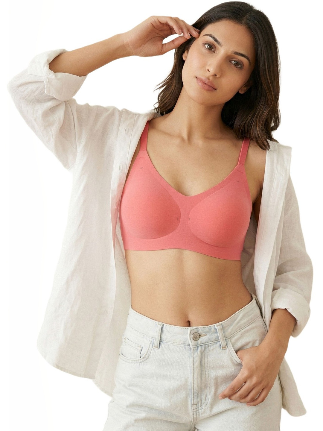 Invisifit Cotton Padded Full Coverage Bonded Bra