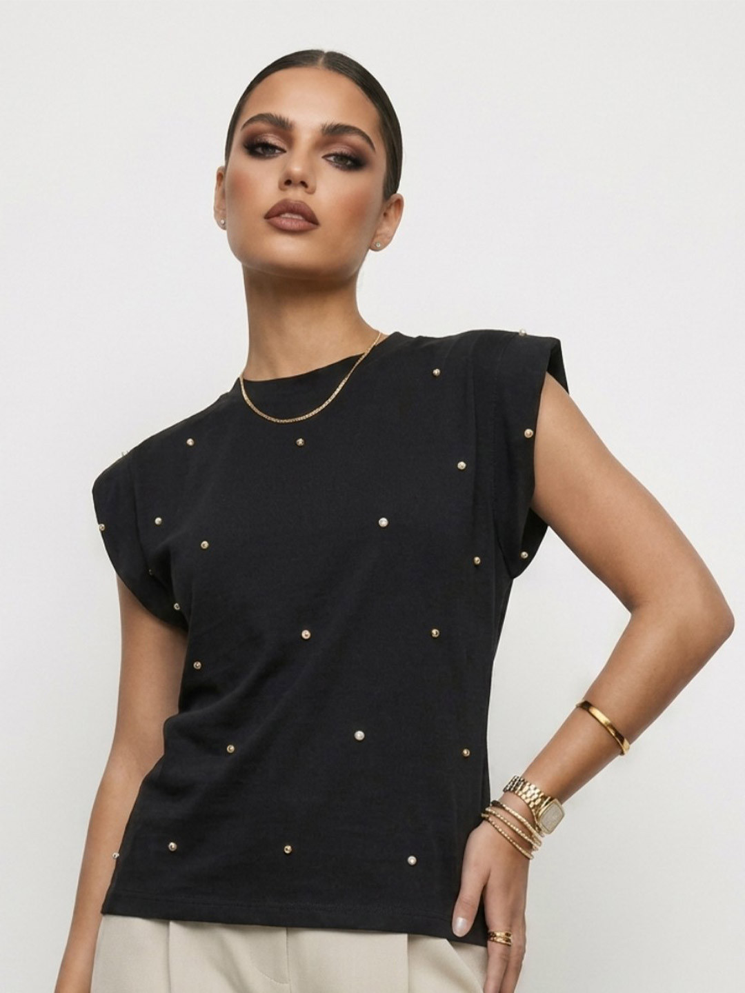 Phosphorus X The Devil Wears Prada Women All-Over Drop-Shoulder Sleeves T-shirt