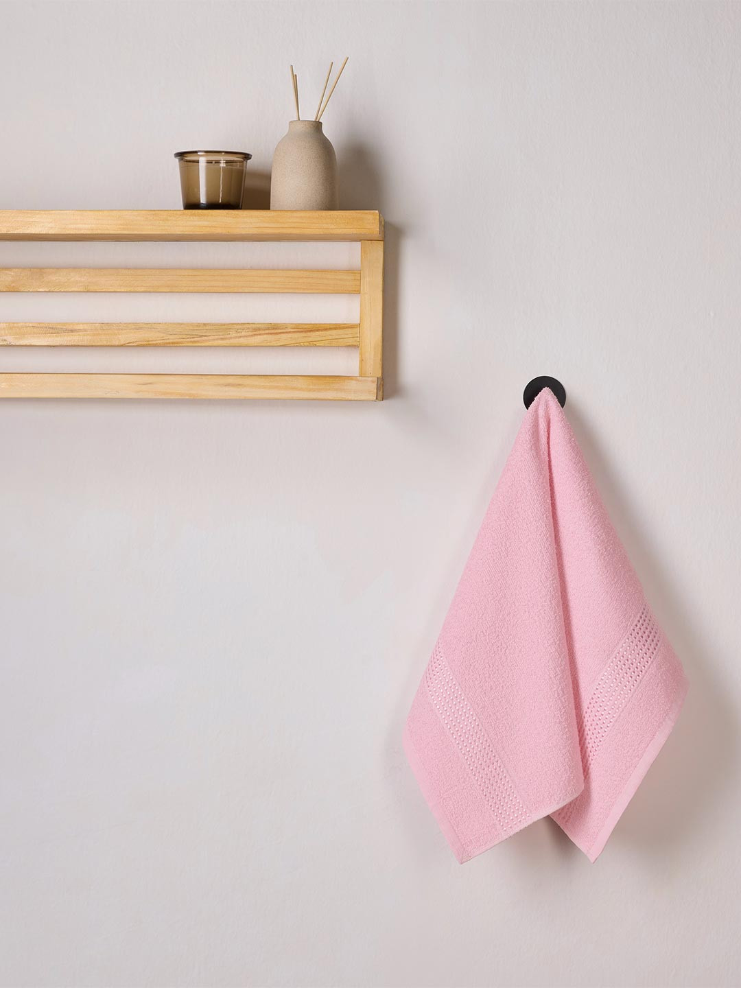 Himeya Blush Pink 2 Pieces 320 GSM Cotton Hand Towel