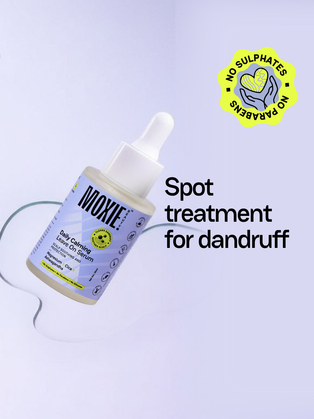 MOXIE BEAUTY Daily Calming Leave-On Serum Treatment for Itchy Scalp - 30 ml