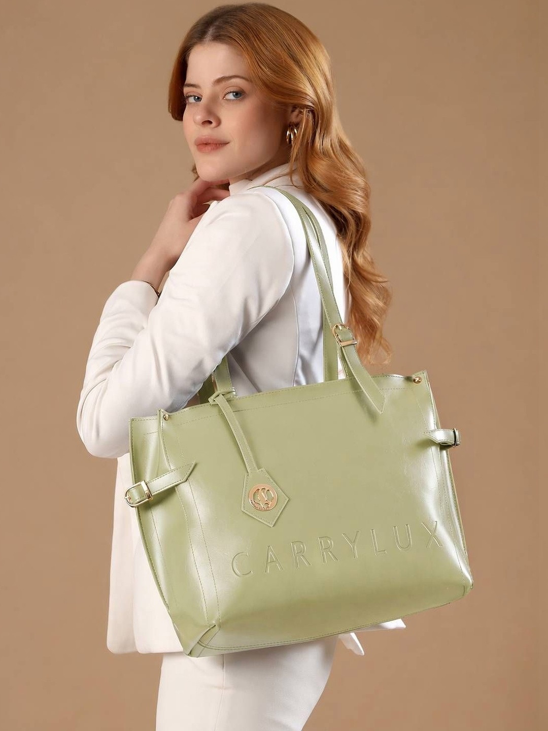 CarryLux PU Structured Tote Bag