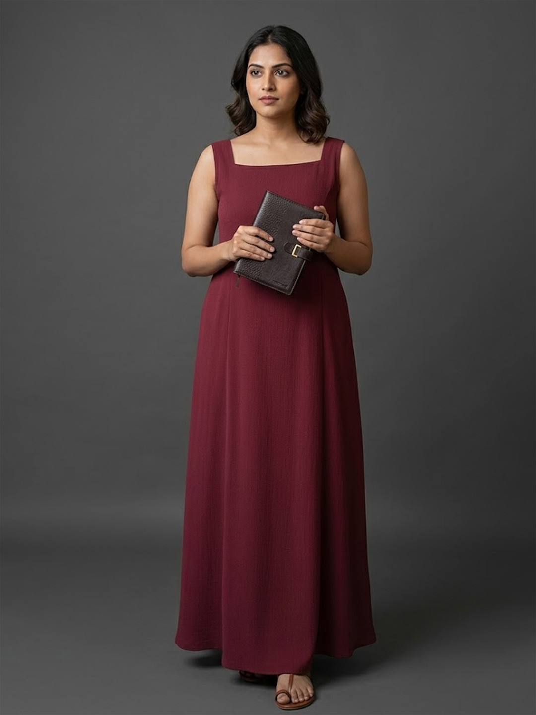 Navibhu Office Minimalist Maxi Dress