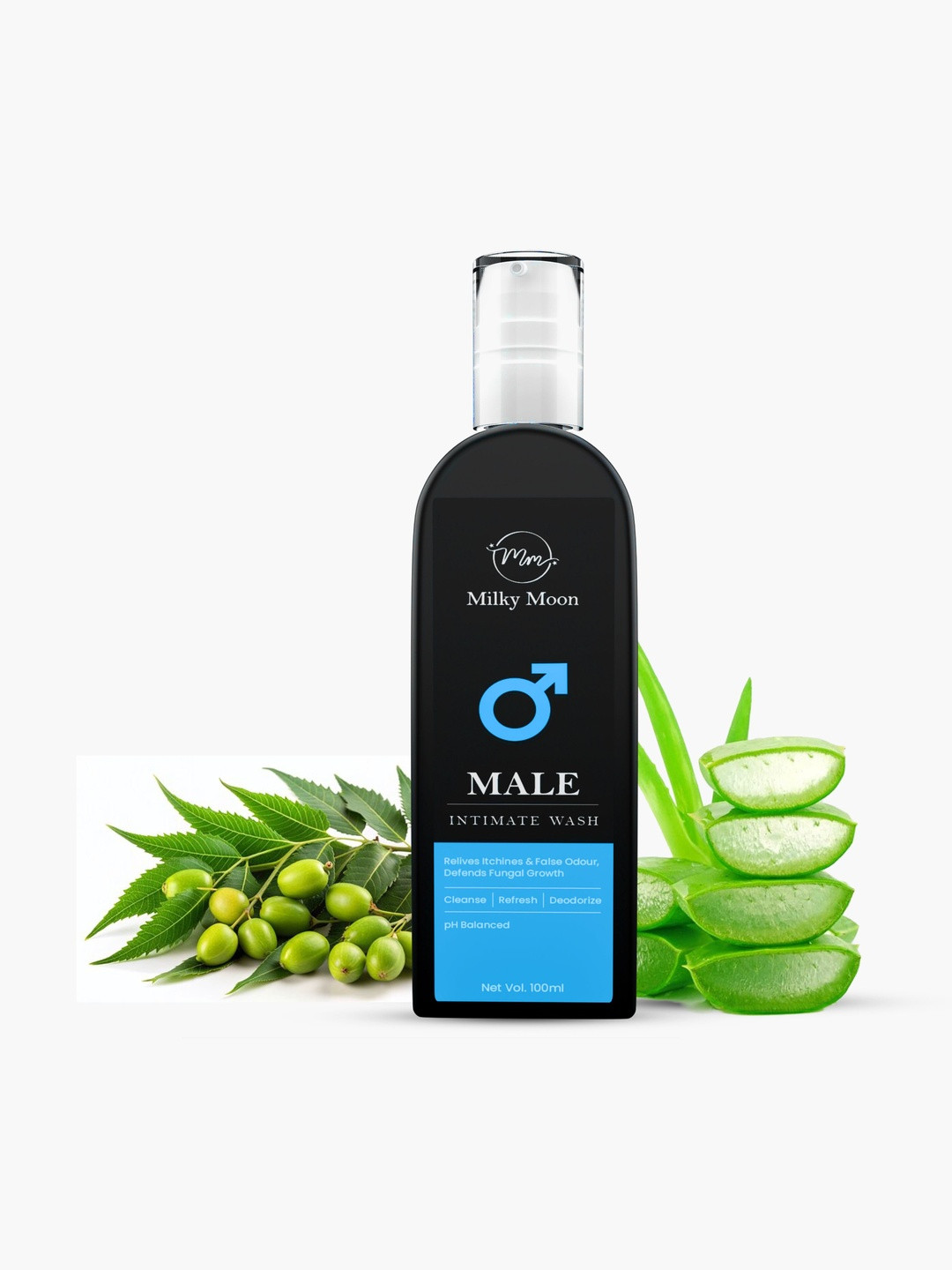 Milky Moon Male Alcohol-Free Intimate Wash - 100 ml