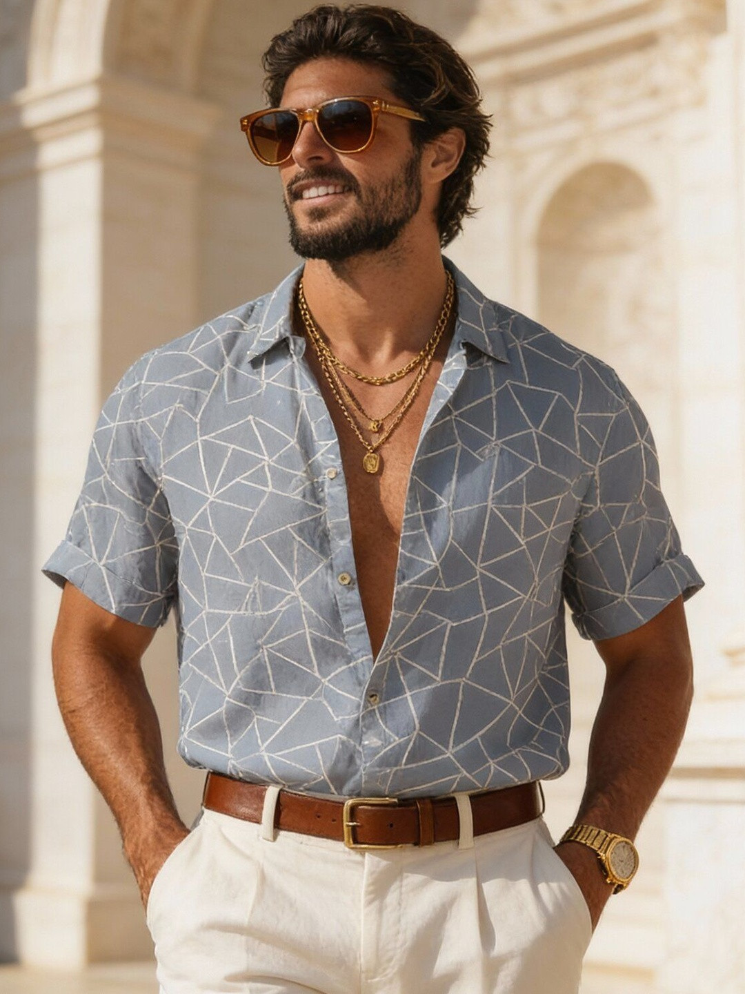 Moda Rapido Men Standard Printed Casual Shirt