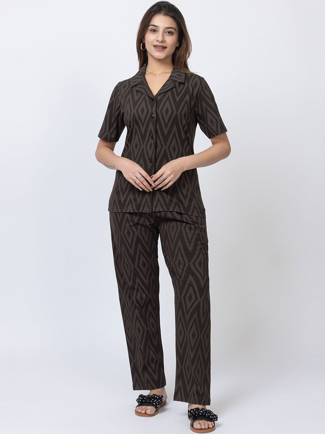ELEVEIGHT Women Printed Night suit