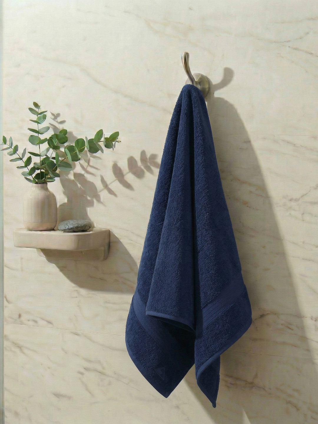 Monte Carlo Blue & Navy Blue 1 Cotton 380 GSM Bath Towel