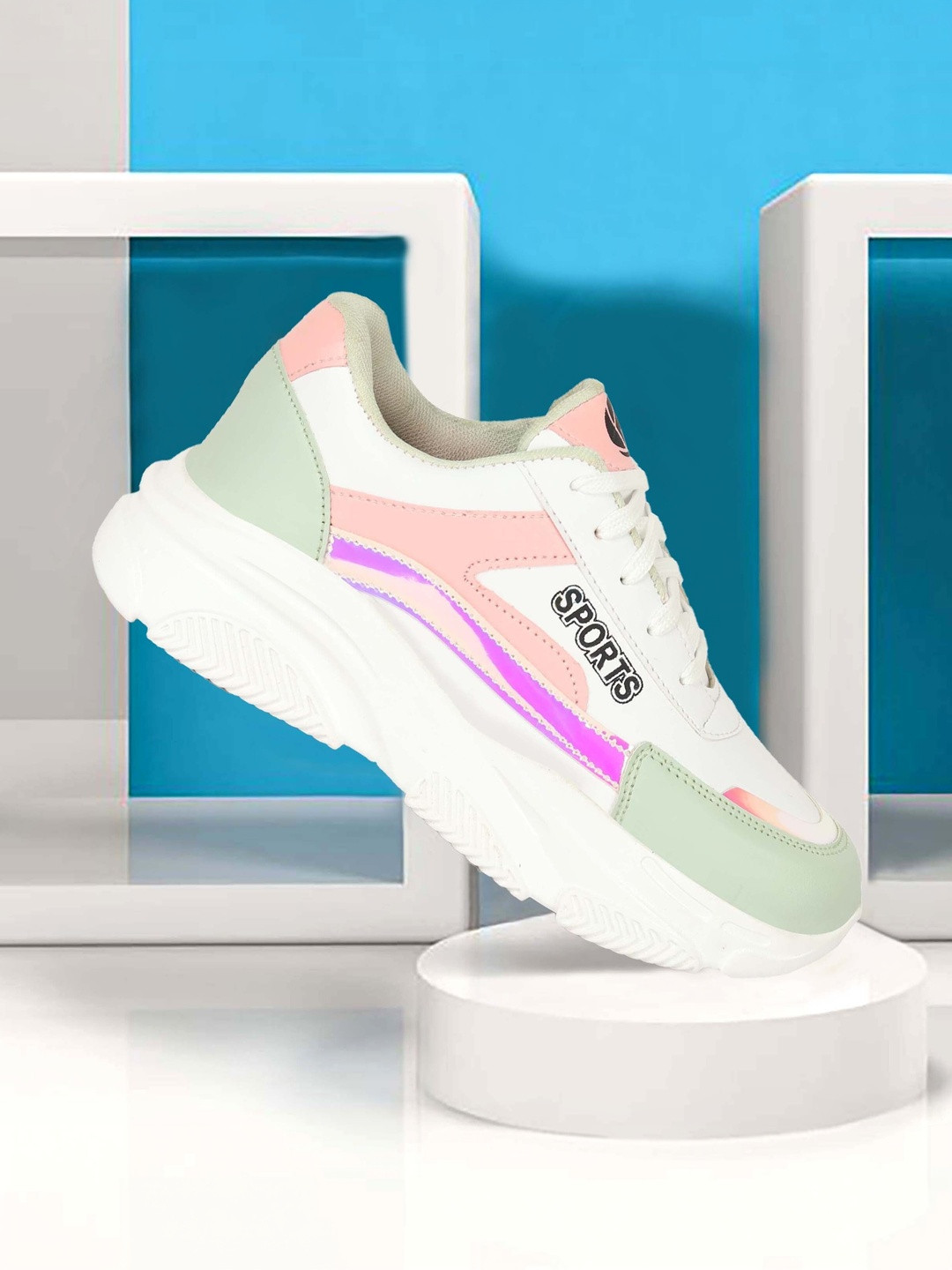 glitchez Women Colourblocked Sneakers